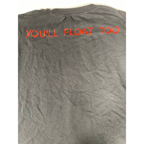 IT Movie Tee You’ll Float Too Black Shirt Size S - Picture 6 of 7